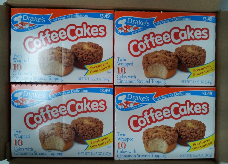 Drakes Coffee Cakes by the case